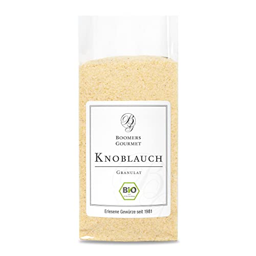 Boomers Gourmet - BIO Knoblauchpulver I Knoblauch granuliert I Knoblauch Pulver fein - Refill - 140 g von BOOMERS GOURMET