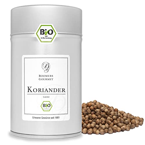 Boomers Gourmet - BIO Koriander ganz - Gewürzdose 11,5 cm - 70 g von BOOMERS GOURMET