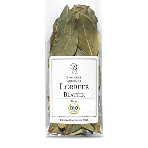 Boomers Gourmet - Lorbeerblätter getrocknet – Bio Qualität, aromatisch & würzig – Perfekt für Suppen, Eintöpfe, Saucen, Schmorgerichte & mediterrane Küche - Refill - 8 g Boomers Gourmet - Lorbeerblätter getrocknet – Bio Qualität, aromatisch & würzig – Perfekt für Suppen, Eintöpfe, Saucen, Schmorgerichte & mediterrane Küche - Refill - 8 g von BOOMERS GOURMET