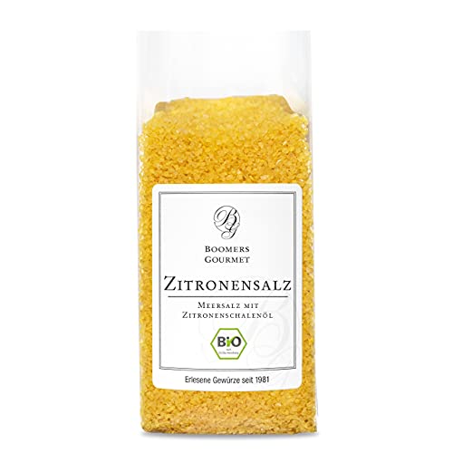 Boomers Gourmet - BIO Sizilianisches Zitronen Salz, frisches Zitronensalz in Bio Qualität, Ideal für Fisch und Salate - Vorratspack - 200 g Boomers Gourmet - BIO Sizilianisches Zitronen Salz, frisches Zitronensalz in Bio Qualität, Ideal für Fisch und Salate - Vorratspack - 200 g von BOOMERS GOURMET