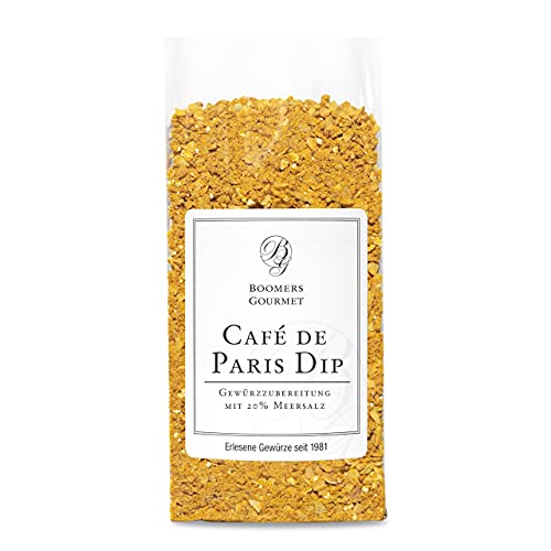 Boomers Gourmet - Café de Paris Dip Gewürzmischung I Würzige Mischung für Dips, Saucen & Marinaden – Ideal für Kräuterbutter, Brot & Fleischgerichte - Refill - 150 g Boomers Gourmet - Café de Paris Dip Gewürzmischung I Würzige Mischung für Dips, Saucen & Marinaden – Ideal für Kräuterbutter, Brot & Fleischgerichte - Refill - 150 g von BOOMERS GOURMET