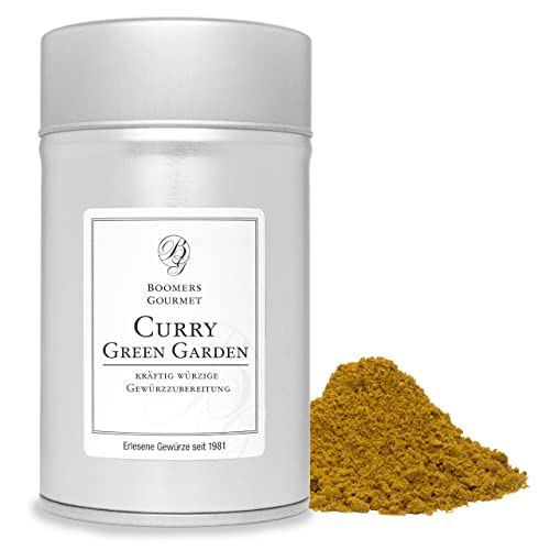 Boomers Gourmet - Curry Green Garden Gewürzzubereitung - Gewürzdose 11,5 cm - 75 g von BOOMERS GOURMET