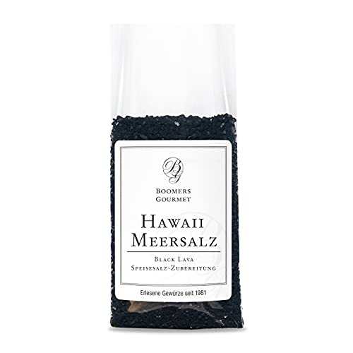 Boomers Gourmet - Hawaii Meersalz Black Lava I Schwarzes Salz aus Hawaii I Exotisches Finishing Salz mit Aktivkohle – Perfekt für Fisch, Fleisch und Pasta - Refill - 200 g Boomers Gourmet - Hawaii Meersalz Black Lava I Schwarzes Salz aus Hawaii I Exotisches Finishing Salz mit Aktivkohle – Perfekt für Fisch, Fleisch und Pasta - Refill - 200 g von BOOMERS GOURMET