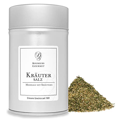 Boomers Gourmet - Kräutersalz - Gewürzdose 11,5 cm - 150 g Boomers Gourmet - Kräutersalz - Gewürzdose 11,5 cm - 150 g von BOOMERS GOURMET