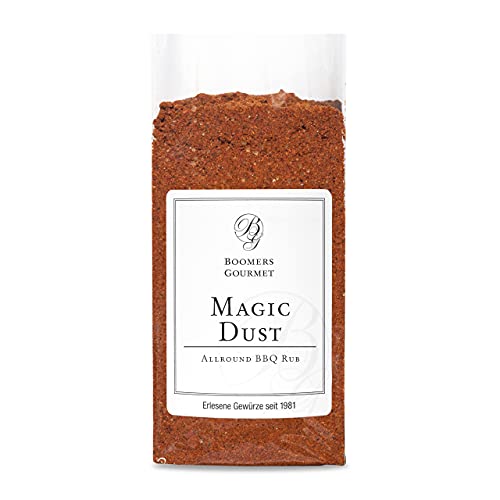 Boomers Gourmet - Magic Dust Rub, BBQ Rub Gewürzmischung - Leckere Grill Gewürzmischung, Pulled Pork Rub, BBQ Gewürzmischung zum Marinieren von Fleisch und Spareribs - Refill - 150 g von BOOMERS GOURMET