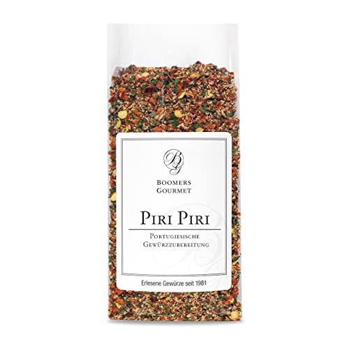 Boomers Gourmet - Piri Piri Gewürz – Scharfe Gewürzmischung mit Chili, Paprika, Knoblauch & Pfeffer – Perfekt für Fleisch, Fisch, Gemüse & Marinaden - Refill - 80 g Boomers Gourmet - Piri Piri Gewürz – Scharfe Gewürzmischung mit Chili, Paprika, Knoblauch & Pfeffer – Perfekt für Fleisch, Fisch, Gemüse & Marinaden - Refill - 80 g von BOOMERS GOURMET