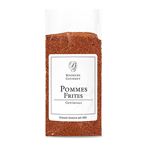 Boomers Gourmet - Pommes Gewürz – Würzmischung für Pommes, Bratkartoffeln & Co. – Hochwertiges Gewürzsalz ohne Zusatzstoffe – Perfekt für knusprige Pommes - Refill - 150 g von BOOMERS GOURMET