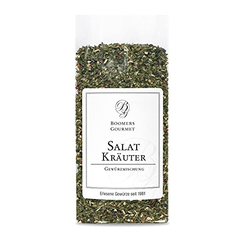 Boomers Gourmet - Salatkräuter Mischung ohne Zusatzstoffe – Getrocknete Kräuter & Gewürze für Dressing, Salat, Quark – 100 % natürlich, aromatisch, vielseitig - Refill - 60 g Boomers Gourmet - Salatkräuter Mischung ohne Zusatzstoffe – Getrocknete Kräuter & Gewürze für Dressing, Salat, Quark – 100 % natürlich, aromatisch, vielseitig - Refill - 60 g von BOOMERS GOURMET