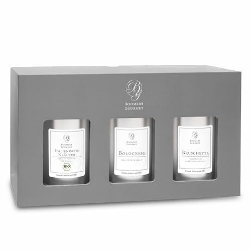 Boomers Gourmet - Viva la Italia, Italienische Gewürze Geschenk Box, Italienische Kräuter I Bolognese Gewürz I Bruschetta Gewürz - Italia Box - 260 g Boomers Gourmet - Viva la Italia, Italienische Gewürze Geschenk Box, Italienische Kräuter I Bolognese Gewürz I Bruschetta Gewürz - Italia Box - 260 g von BOOMERS GOURMET