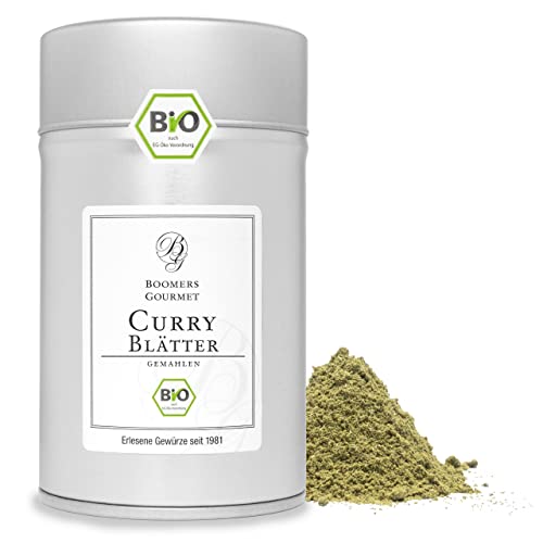 Boomers Gourmet - BIO Curryblätter gemahlen - Gewürzdose 11,5 cm - 70 g Boomers Gourmet - BIO Curryblätter gemahlen - Gewürzdose 11,5 cm - 70 g von BOOMERS GOURMET