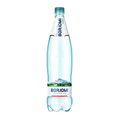 BORJOMI Natuerliches Mineralwasser mit Kohlensaeure versetzt, 6er Pack, 6 x 1 L PET flasche von BORJOMI