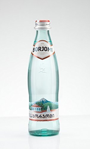 Mineral Kohlensäurehaltige Wasser Borjomi Glitzernd Wasser im Glas Flasche, 0,33 l [Packung von 12] von BORJOMI