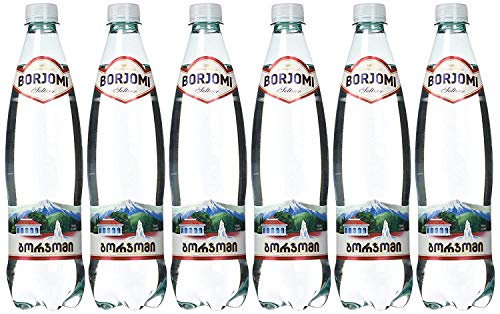 Mineral Kohlensäurewasser Borjomi Sprudelwasser in Kunststoff 1l Flasche 24 Stück (4x6) von BORJOMI