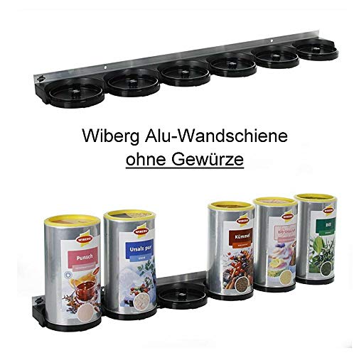 Alu-Wandschiene für 6 Wiberg-Dosen, mit Magneten, 1 St von BOS FOOD Duesseldorf Lebensmittel Großhandel GmbH