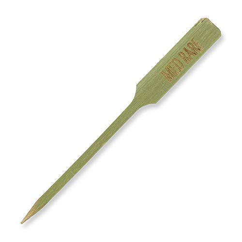Bambus-Spieße, mit Blattende, mit Aufschrift "Med Rare", 9cm, 100 St Bambus-Spieße, mit Blattende, mit Aufschrift "Med Rare", 9cm, 100 St von BOS FOOD Duesseldorf Lebensmittel Großhandel GmbH