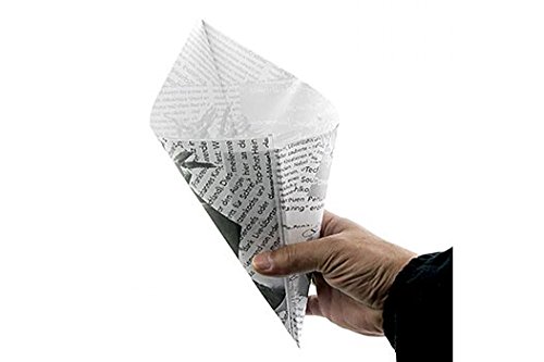 Fish & Chips-/Pommes Frites-Tüten, mit Zeitungspapierdruck, 21cm, 1.050 St Fish & Chips-/Pommes Frites-Tüten, mit Zeitungspapierdruck, 21cm, 1.050 St von BOS FOOD Duesseldorf Lebensmittel Großhandel GmbH