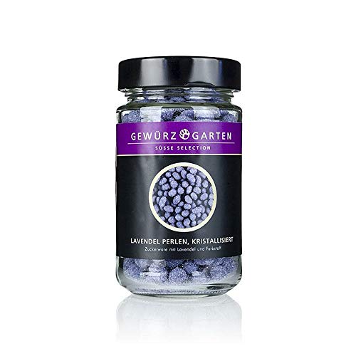 Gewürzgarten Lavendel Perlen, kristallisiert, 150g von BOS FOOD Duesseldorf Lebensmittel Großhandel GmbH