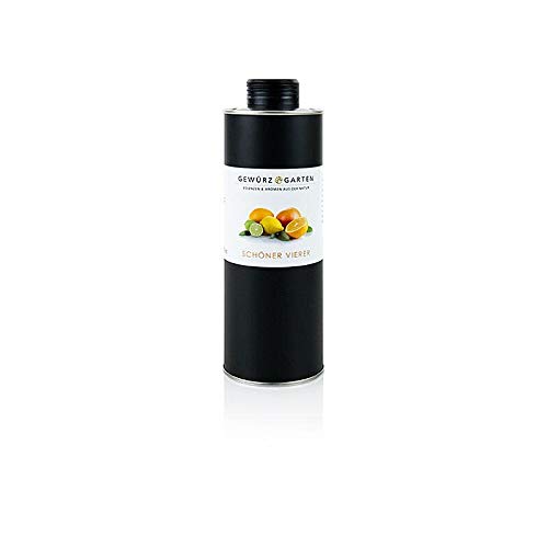 Gewürzgarten "Schöner Vierer" Orange/Limette/Zitronengrasöl in Olivenöl, 500 ml Gewürzgarten "Schöner Vierer" Orange/Limette/Zitronengrasöl in Olivenöl, 500 ml von BOS FOOD Duesseldorf Lebensmittel Großhandel GmbH