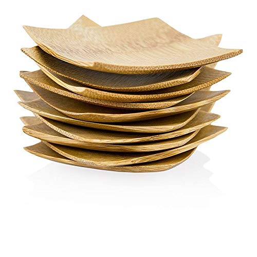 Mehrweg Bambusschalen, flach und massiv, quadratisch mit schwarzer Kante, 6x6cm, 10 St Mehrweg Bambusschalen, flach und massiv, quadratisch mit schwarzer Kante, 6x6cm, 10 St von BOS FOOD Duesseldorf Lebensmittel Großhandel GmbH