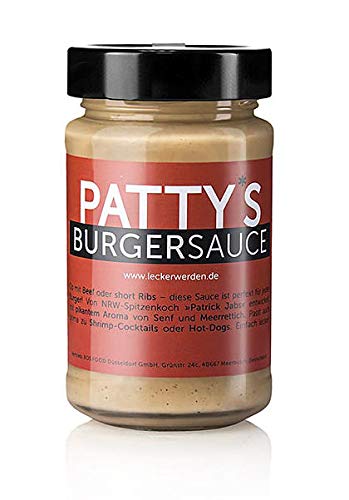 Pattys Burgersauce, kreiert von Patrick Jabs, 225 ml von BOS FOOD Duesseldorf Lebensmittel Großhandel GmbH