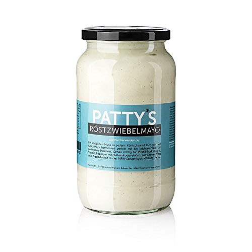 Pattys Röstzwiebel Mayonnaise, kreiert von Patrick Jabs, 900 ml Pattys Röstzwiebel Mayonnaise, kreiert von Patrick Jabs, 900 ml von BOS FOOD Duesseldorf Lebensmittel Großhandel GmbH