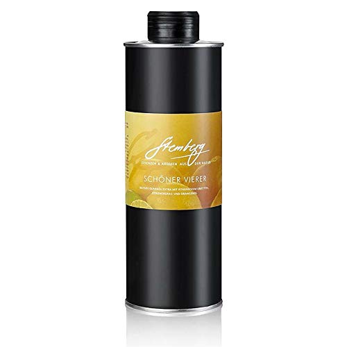 Stembergs Schöner Vierer Orange/Limette/Zitronengrasöl nativen Olivenöl, 500 ml Stembergs Schöner Vierer Orange/Limette/Zitronengrasöl nativen Olivenöl, 500 ml von BOS FOOD Duesseldorf Lebensmittel Großhandel GmbH