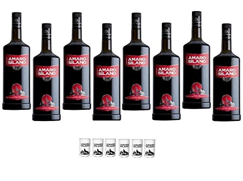 AMARO SILANO 1 LT 8 Flaschen mit 6 Glsern mit BATHTUB AMARO SILANO 1 LT 8 Flaschen mit 6 Glsern mit BATHTUB von BOSCO LIQUORI