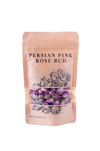 BOTANICA Persian Pink Rose Bud | 20g Rosenblüten | enthält Vitamine | Als Gewürz oder Dekoration verwendbar von BOTÁNICA