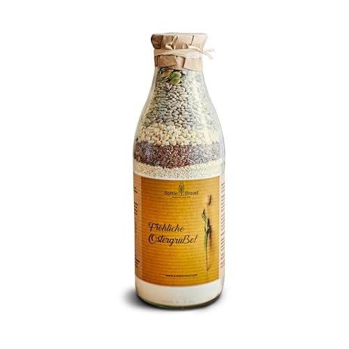 Brotbackmischung "Fröhliche Ostergrüße Tulpe" Backmischung im Glas Flasche Geschenk Geschenkidee Ostern Brotbackmischung "Fröhliche Ostergrüße Tulpe" Backmischung im Glas Flasche Geschenk Geschenkidee Ostern von BOTTLEBREAD