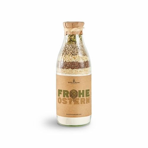 Brotbackmischung "Frohe Ostern Faberge" Backmischung im Glas Flasche Geschenk Geschenkidee Ostern von BOTTLEBREAD