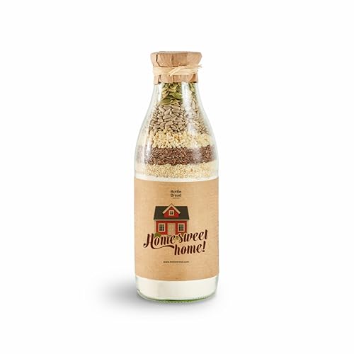 Brotbackmischung "Home Sweet Home" Backmischung im Glas Flasche Geschenk Geschenkidee Einzug Einzugsgeschenk Umzug neues Haus… von BOTTLEBREAD