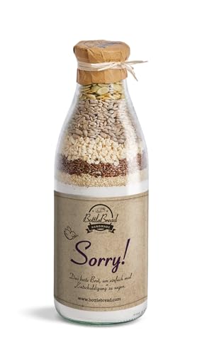 Brotbackmischung "Sorry" Backmischung Brotbackmischung im Glas Flasche Geschenk Geschenkidee Entschuldigung… von BOTTLEBREAD