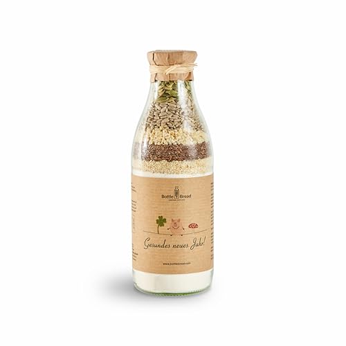 Brotbackmischung "Gesundes Neues Jahr" Backmischung Geschenk Brotbackmischung im Glas Neujahrswünsche Geschenk Geschenkidee Brotbackmischung "Gesundes Neues Jahr" Backmischung Geschenk Brotbackmischung im Glas Neujahrswünsche Geschenk Geschenkidee von BOTTLEBREAD