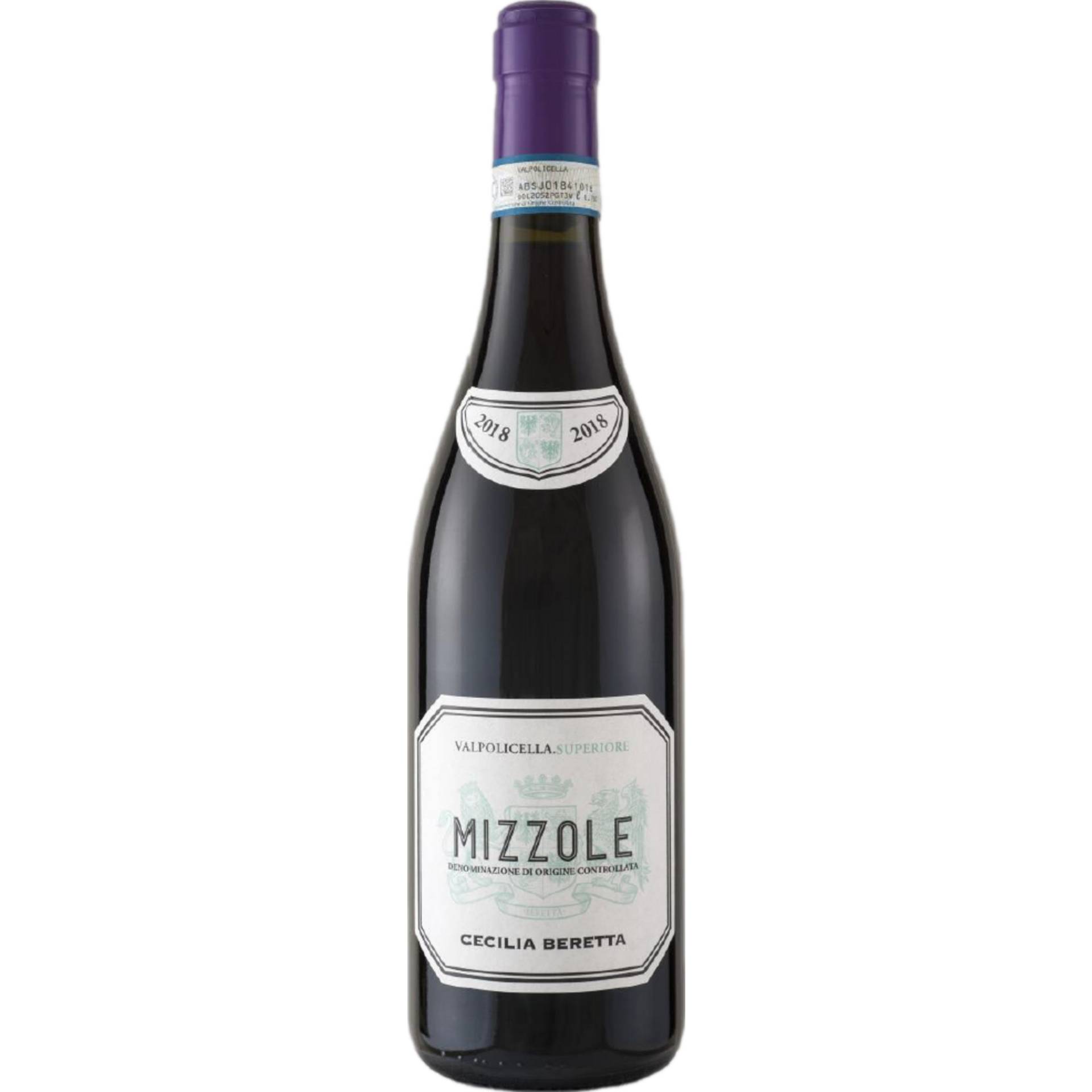 Cecilia Beretta Mizzole Valpolicella, Valpolicella DOC, Venetien, 2018, Rotwein Cecilia Beretta Mizzole Valpolicella, Valpolicella DOC, Venetien, 2018, Rotwein von BOTTLED BY: P.V. SPA - VERONA - ITALIA