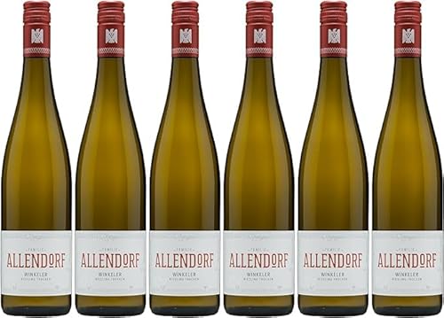 Allendorf Winkeler Riesling trocken VDP.Ortswein - 6x 0,75l. - inkl. BOTTLEROCKET Untersetzer von BOTTLEROCKET