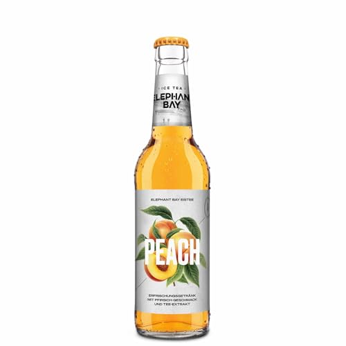 Elephant Bay Ice Tea Peach 12 x 0,33l. inkl. BOTTLEROCKET Untersetzer inkl. Pfand - MEHRWEG von BOTTLEROCKET