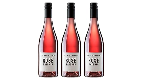 Markus Schneider Rosé Saigner trocken (3x 0,75l.) - inkl. BOTTLEROCKET Untersetzer I Rosewein I Deutschland von BOTTLEROCKET