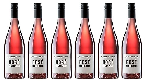 Markus Schneider Rosé Saigner trocken (6x 0,75l.) - inkl. BOTTLEROCKET Untersetzer I Rosewein I Deutschland von BOTTLEROCKET