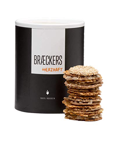 BRAECKERS handgemachte Ofenbrotchips – herzhaft (6 Dosen a 125g) von BRAECKERS