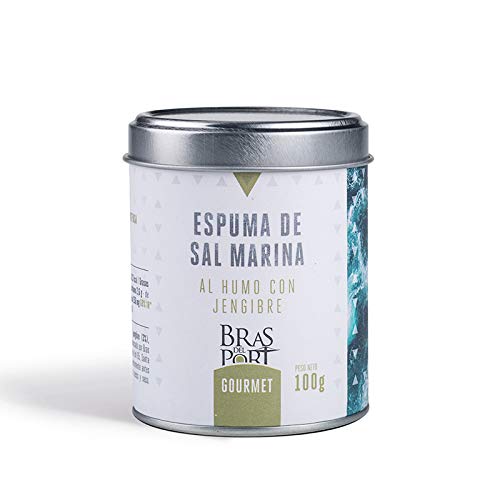Meersalz Schaum - Espuma de Sal - aus Spanien - mit Ingwer Geschmack - 100 % natürlich - Exclusives Salz in Premium Qualität - Naturpark Salinas, Größe:100 g von BRAS DEL PORT