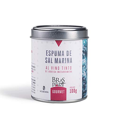 Meersalz Schaum - Espuma de Sal - aus Spanien - mit Rotwein angereichert - 100 % natürlich - Exclusives Salz in Premium Qualität - Naturpark Salinas, Größe:100 g Meersalz Schaum - Espuma de Sal - aus Spanien - mit Rotwein angereichert - 100 % natürlich - Exclusives Salz in Premium Qualität - Naturpark Salinas, Größe:100 g von Bras del Port