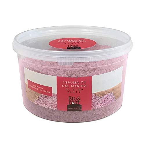 Meersalz Schaum - Espuma de Sal - aus Spanien - mit Rotwein angereichert - 100 % natürlich - Exclusives Salz in Premium Qualität - Naturpark Salinas, Größe:600 g Meersalz Schaum - Espuma de Sal - aus Spanien - mit Rotwein angereichert - 100 % natürlich - Exclusives Salz in Premium Qualität - Naturpark Salinas, Größe:600 g von Bras del Port