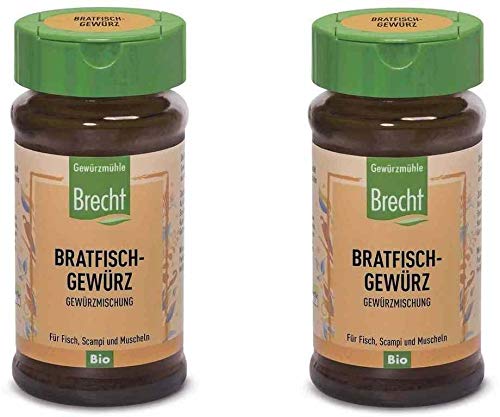 Gewürzmühle Brecht Bratfischgewürz Braun-Glas, Bio, 2 x 30g von BRECHT