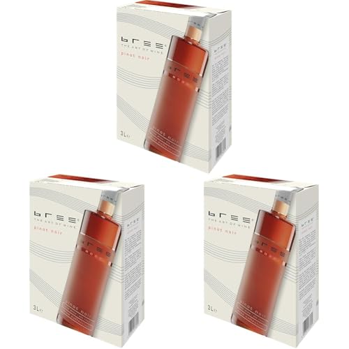 Bree Pinot Noir Rosé Qualitätswein feinherb aus Deutschland, Bag-in-Box (1 x 3 l) (Packung mit 3) von BREE