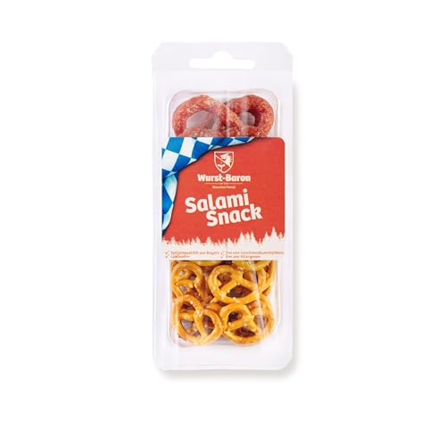 Salami Snack&Snack Brezen Mix 50 g Einzelpackung von BREU Fleisch- & Wurstwaren