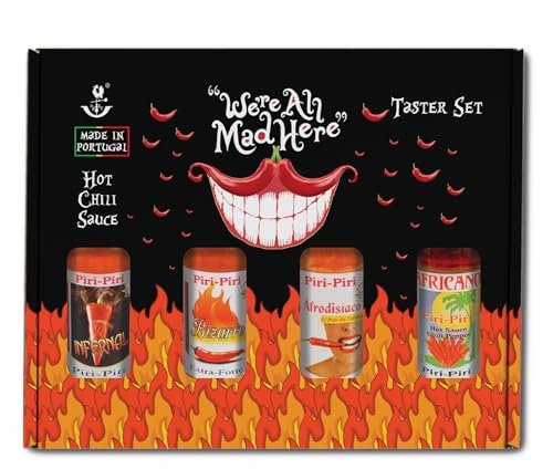 Hot Sauce Chili-Saucen Geschenk-Set - Probierset Mit Vier Scharfen Chilisaucen In Einer Schönen Geschenkbox - 4 x 100 ml Hot Sauce Chili-Saucen Geschenk-Set - Probierset Mit Vier Scharfen Chilisaucen In Einer Schönen Geschenkbox - 4 x 100 ml von BRISA DE SABORES