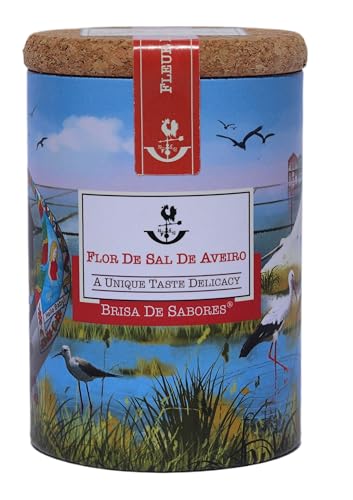 Salzblume, Fleur De Sel Natural, Premium Salzblume Meersalz Von Aveiro In 200g Gefäß, Ideal Als Finishing Von Speisen Salzblume, Fleur De Sel Natural, Premium Salzblume Meersalz Von Aveiro In 200g Gefäß, Ideal Als Finishing Von Speisen von BRISA DE SABORES