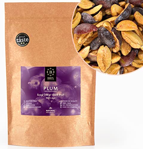 BRIX Pflaumen | Natürliche Pflaumen getrocknet 105 g | Great Taste Award für Trockenfrüchte | Gentechnikfrei, glutenfrei, vegan, Vitamine bleiben erhalten BRIX Pflaumen | Natürliche Pflaumen getrocknet 105 g | Great Taste Award für Trockenfrüchte | Gentechnikfrei, glutenfrei, vegan, Vitamine bleiben erhalten von BRIX, GROWN FOR FLAVOUR