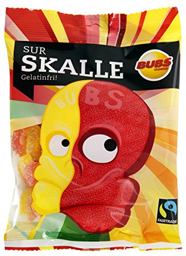 BUBS Saure-Schädel ohne Gelatine - Sur Skalle Gelatinfri, 90g Tüte von BUBS