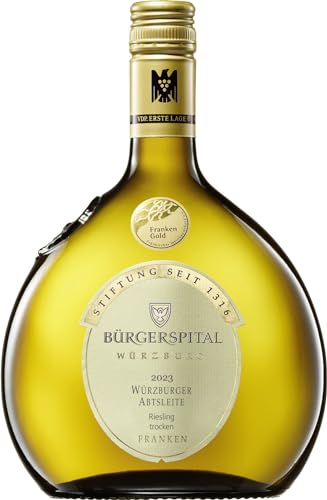 Würzburger Abtsleite Riesling trocken VDP.ERSTE LAGE - 0,75 l Bocksbeutel - Bürgerspital Weingut Würzburg von BÜRGERSPITAL WÜRZBURG